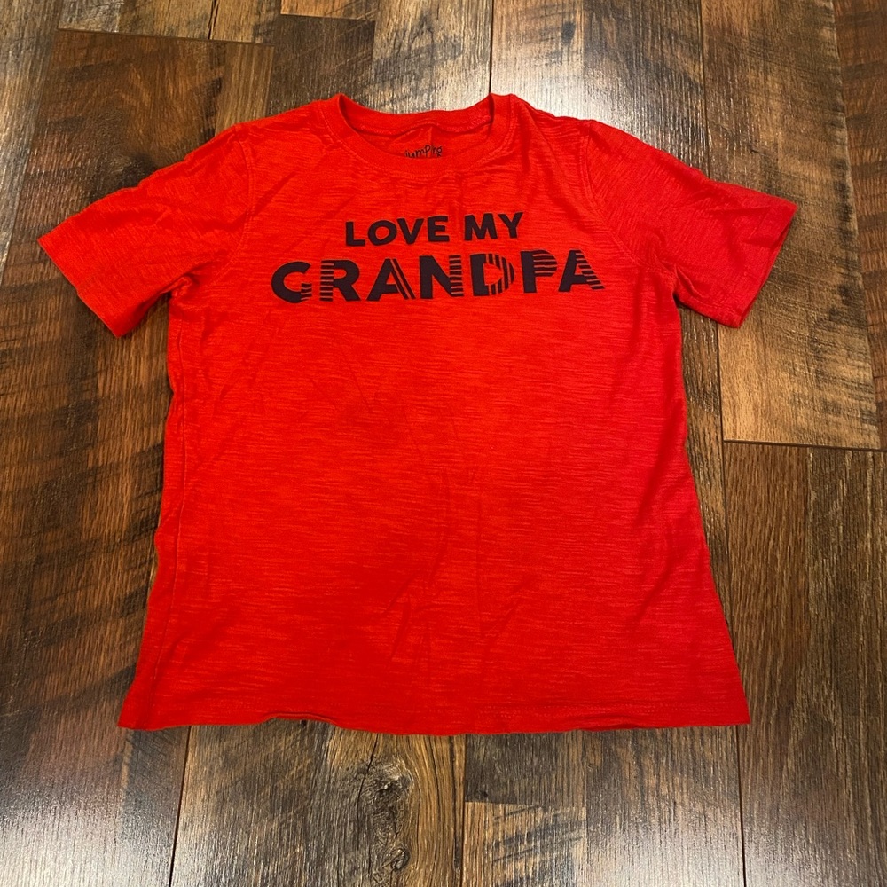 Jumping Beans Love my Grandpa Red Tee size 10